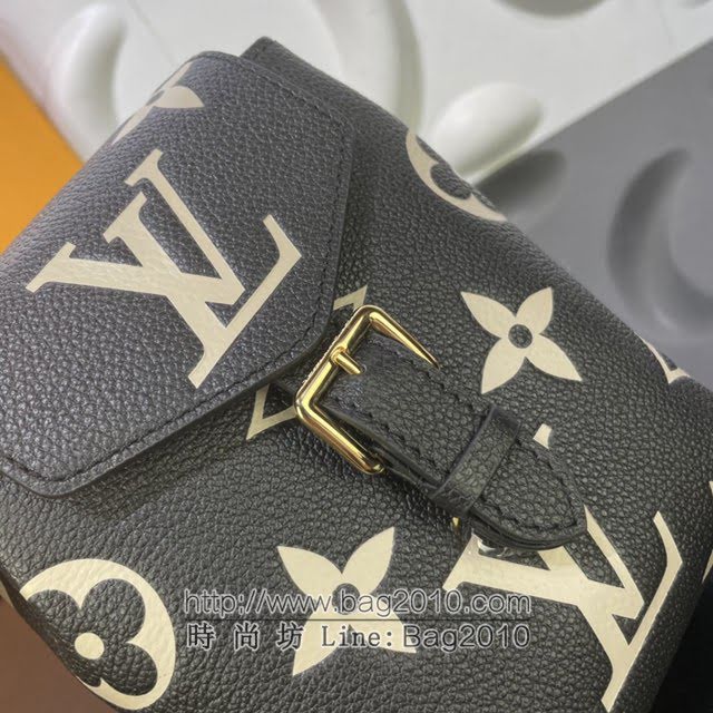 Louis Vuitton新款女包 M80783黑丝印 路易威登2021夏季新款迷你双肩包 LV新款Tiny双肩后背包  ydh4203